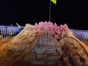 Read more about the article Our Student Nibedita and her team bagged first prize in the International Sand art Festival.
