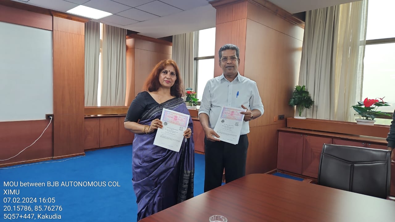 You are currently viewing MOU Signed between XIM University and BJB Autonomous College on 07.02.2024