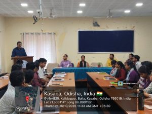 Dr. Jyoti Prakash Rath as the motivational speaker